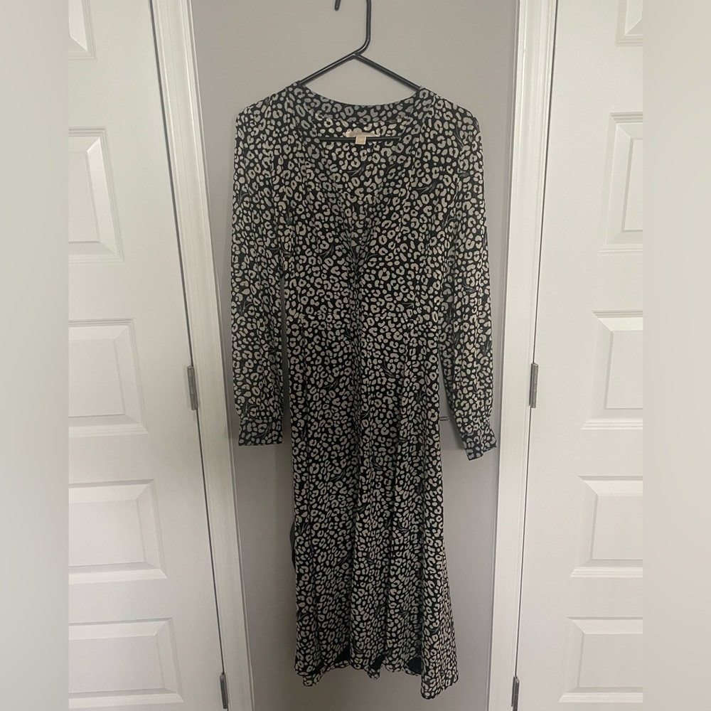 MICHAEL Michael Kors
Leopard-Print Georgette Midi Dress